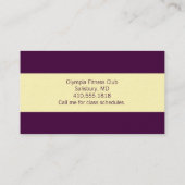 ヨガインストラクター名刺 名刺 (裏面)