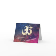 ヨガインストラクター引用文ツリーポーズOMシンボル銀河系