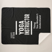 ヨガインストラクター役職ギフト シェルパブランケット (正面(横))