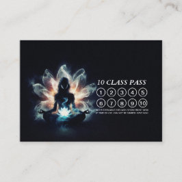 ヨガインストラクター瞑想イージーポーズ10回クラスパス ロイヤリティカード