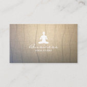 ヨガインストラクター瞑想エレガント禅背景 名刺 (正面)