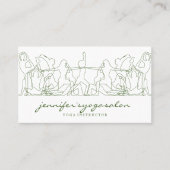 ヨガインストラクター瞑想フィットネスエアロピックスジム 名刺 (正面)