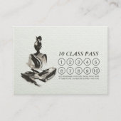 ヨガインストラクター瞑想ブラシストローククラスパス ロイヤリティカード (正面)