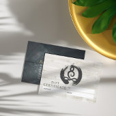 ヨガインストラクター瞑想ポーズギフト証明書 割引カード