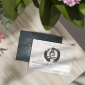 ヨガインストラクター瞑想ポーズギフト証明書 割引カード