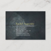 ヨガインストラクター瞑想ポーズギフト証明書 割引カード (裏面)