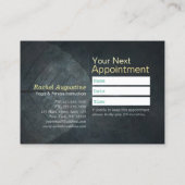 ヨガインストラクター瞑想ポーズクラスパスロイヤリティ ロイヤリティカード (裏面)