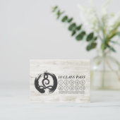 ヨガインストラクター瞑想ポーズクラスパスロイヤリティ ロイヤリティカード (スタンド正面)