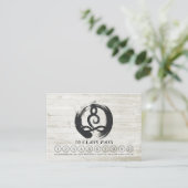 ヨガインストラクター瞑想ポーズクラスパスロイヤリティ ロイヤリティカード (スタンド正面)