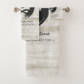 ヨガインストラクター瞑想ポーズゼンシンボル引用文 バスタオルセット (インサイチュ)