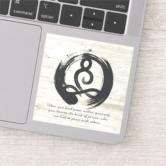 ヨガインストラクター瞑想ポーズヒーラー禅引用文 シール (詳細)