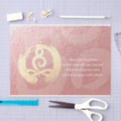 ヨガインストラクター瞑想ポーズヒーラー禅引用文 薄葉紙 (クラフト)