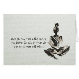 ヨガインストラクター瞑想ポーズブラシストローク引用文