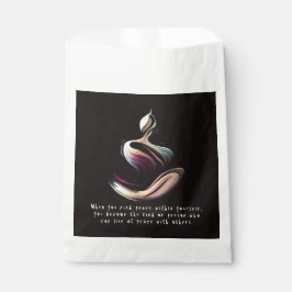 ヨガインストラクター瞑想ポーズブラシストローク引用文 フェイバーバッグ