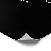 ヨガインストラクター瞑想ポーズブラシストローク引用文 ポスター (角)