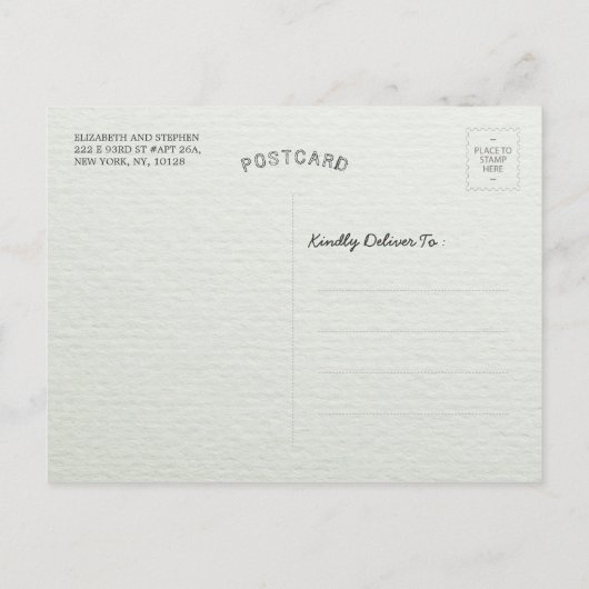 ヨガインストラクター瞑想ポーズブラシストローク引用文 ポストカード (裏面)