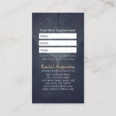 ヨガインストラクター瞑想ポーズボディリーフカット 予約カード (裏面)