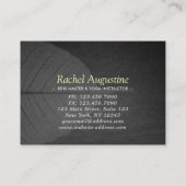 ヨガインストラクター瞑想ポーズボディリーフカット 割引カード (裏面)