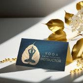 ヨガインストラクター瞑想ポーズボディリーフカット 名刺