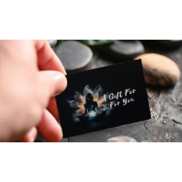 ヨガインストラクター瞑想ポーズミ白熱［赤熱］光を放つストロータス 割引カード