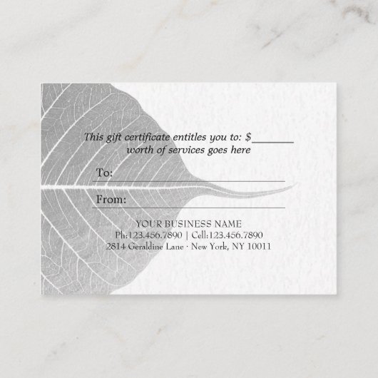 ヨガインストラクター瞑想ポーズミ白熱［赤熱］光を放つストロータス 割引カード (裏面)