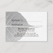 ヨガインストラクター瞑想ポーズミ白熱［赤熱］光を放つストロータス 紹介カード (裏面)