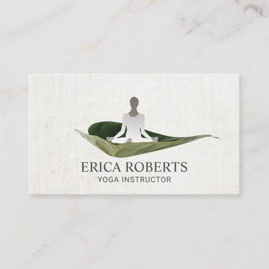 ヨガインストラクター瞑想禅葉霊気 名刺 (正面)