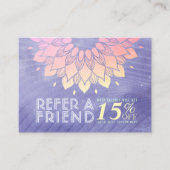 ヨガインストラクター紹介金ゴールド曼荼羅 紹介カード (正面)