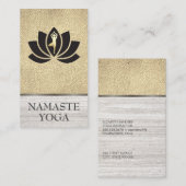 ヨガインストラクター花 名刺 (正面/裏面)