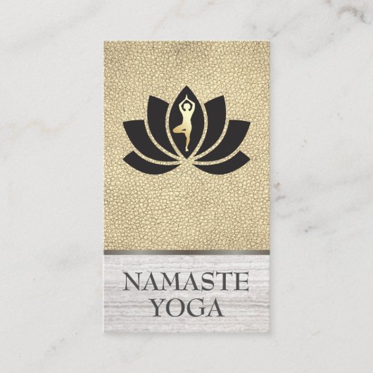 ヨガインストラクター花 名刺 (正面)