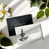 ヨガインストラクター蓮の瞑想ポーズブラシストローク 割引カード