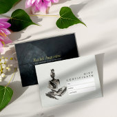 ヨガインストラクター蓮の瞑想ポーズブラシストローク 割引カード