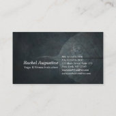 ヨガインストラクター蓮の瞑想ポーズブラシストローク 名刺 (裏面)