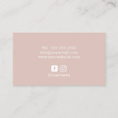 ヨガインストラクター赤面バラ金ゴールドスパイラルロータス 名刺 (裏面)