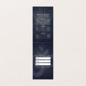 ヨガインストラクター金ゴールドマンダラ価格表 名刺 (内部フラット)