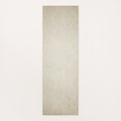 ヨガインストラクター金ゴールド瞑想ポーズホワイトマンダラ ヨガマット (裏面)