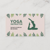 ヨガインストラクター(グリーン離れ) 名刺 (正面)
