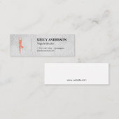 ヨガインストラクター スキニー名刺 (正面/裏面)