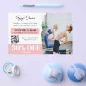 ヨガインストラクター スタジオクラス フライヤー (シングル)