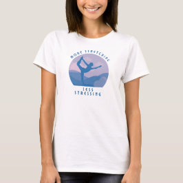 ヨガインストラクター ナマステヨガポーズ Tシャツ