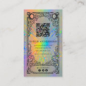 ヨガインストラクター | ホログラフィックセレスチアル 名刺 (裏面)