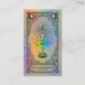 ヨガインストラクター | ホログラフィックセレスチアル 名刺 (正面)