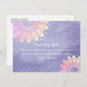 「ヨガインストラクター ローズゴールド マンダラ 名言」 ポストカード (正面/裏面)