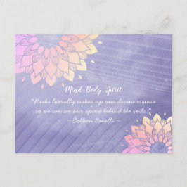 「ヨガインストラクター ローズゴールド マンダラ 名言」 ポストカード