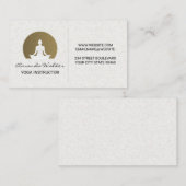 ヨガインストラクター | ロータスポーズシッティング 名刺 (正面/裏面)