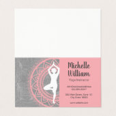 ヨガインストラクター |仲介 |マンダラパターン 名刺 (外部フラット)