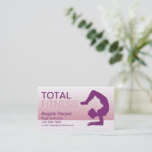 ヨガインストラクター 名刺 (スタンド正面)