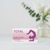 ヨガインストラクター 名刺 (スタンド正面)