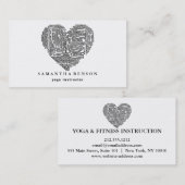 ヨガインストラクター 名刺 (正面/裏面)