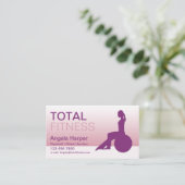 ヨガインストラクター 名刺 (スタンド正面)